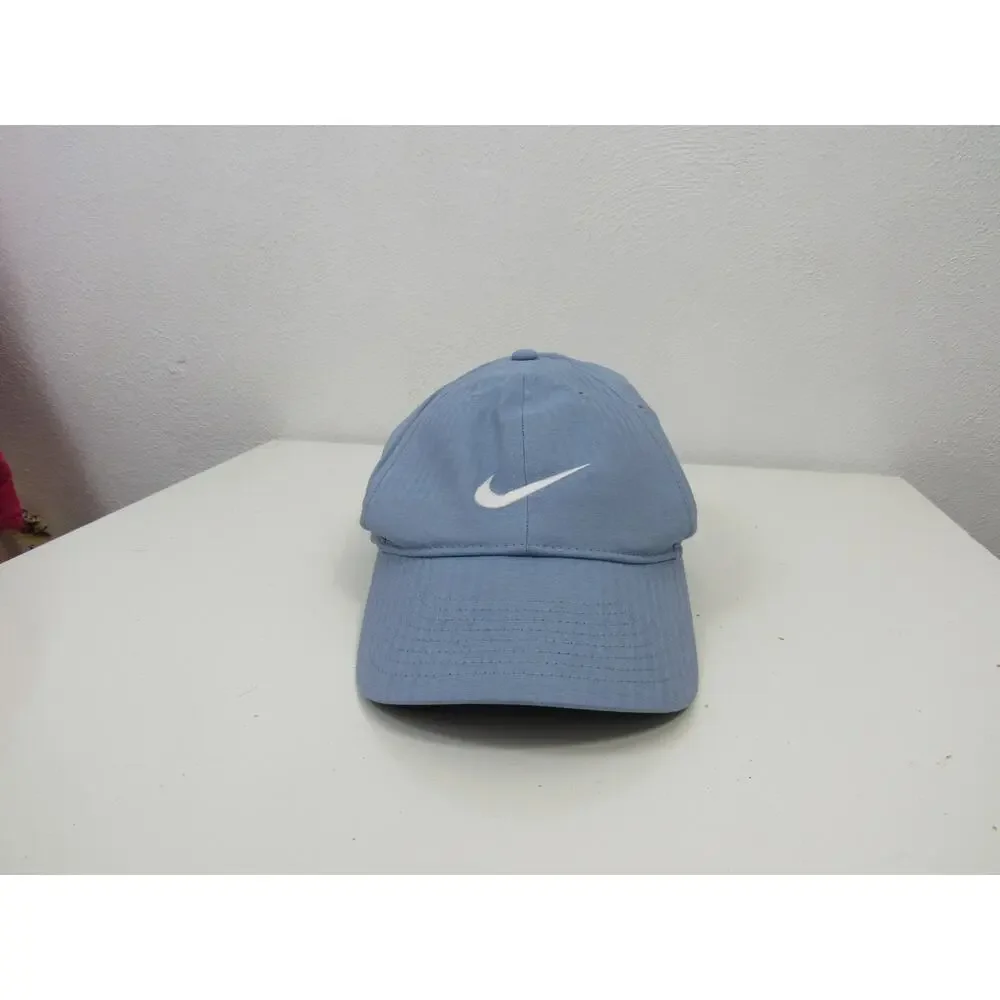 Men’s Nike Dri-Fit Club Structured Swoosh Cap Work Blue Preppy Sporty